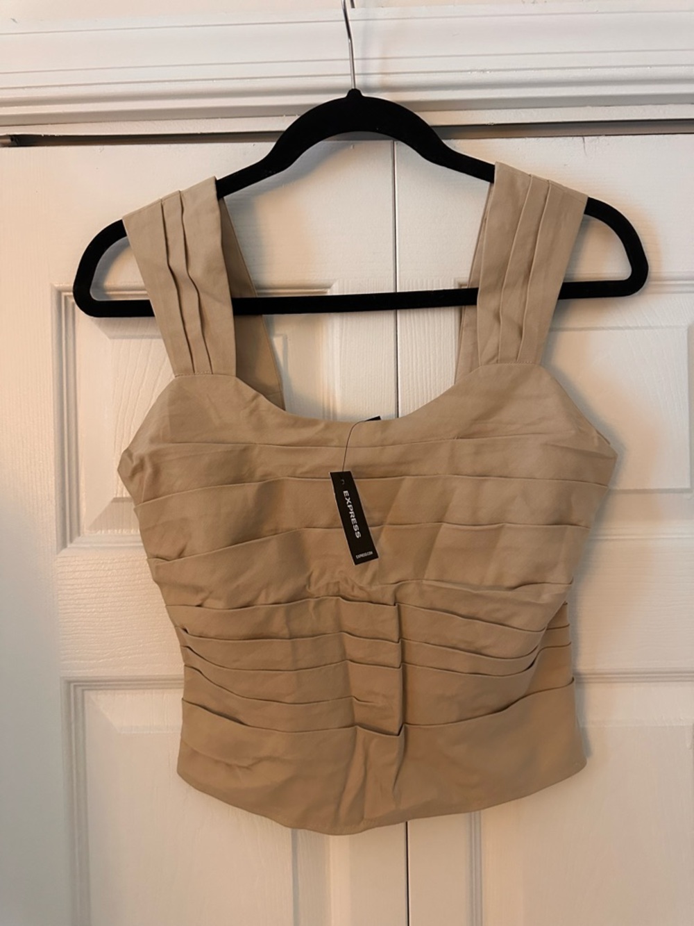 EXPRESS cotton blend crop blouse size XS